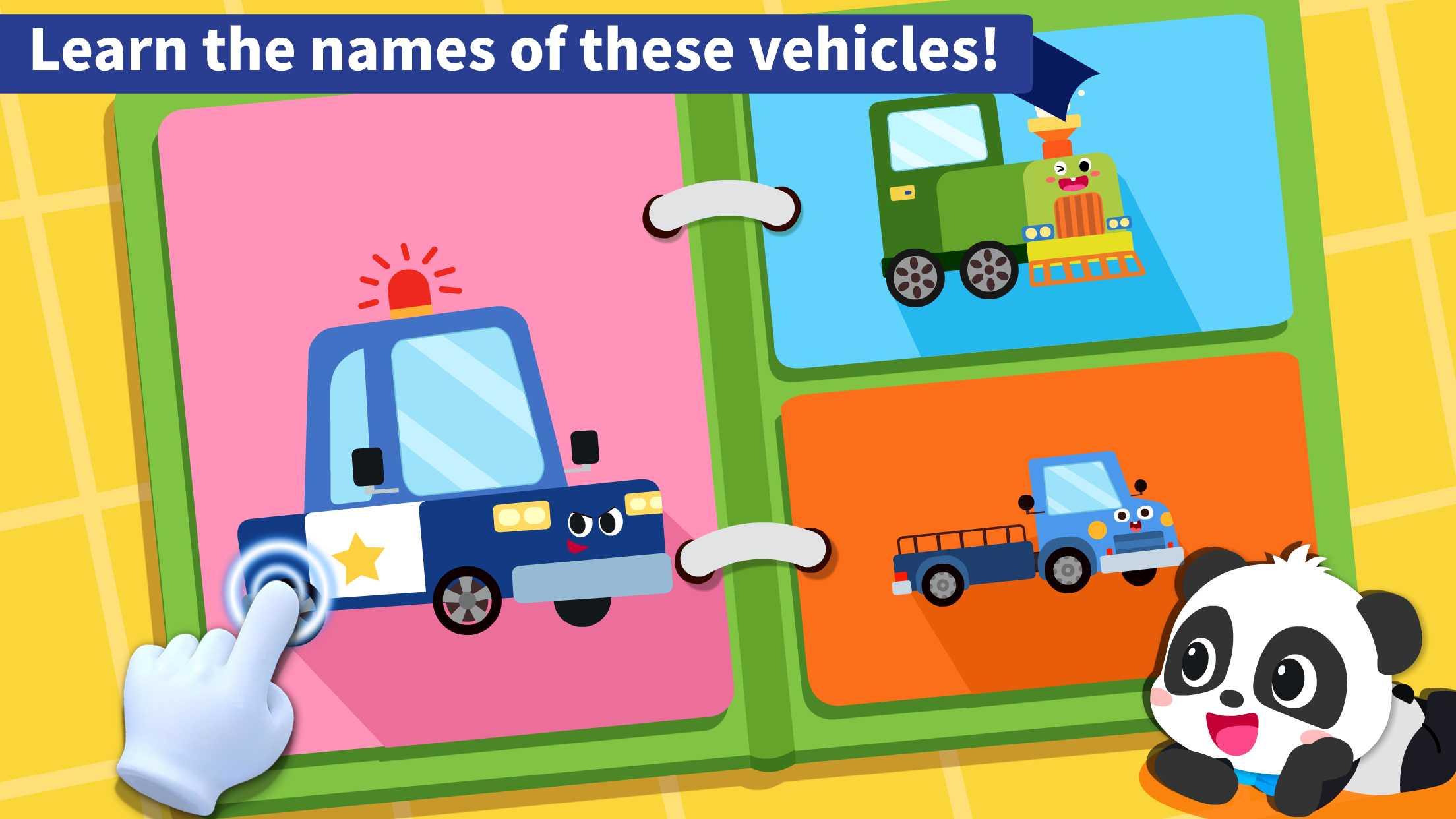 اسکرین شات 2 بازی Baby Panda's Book of Vehicles