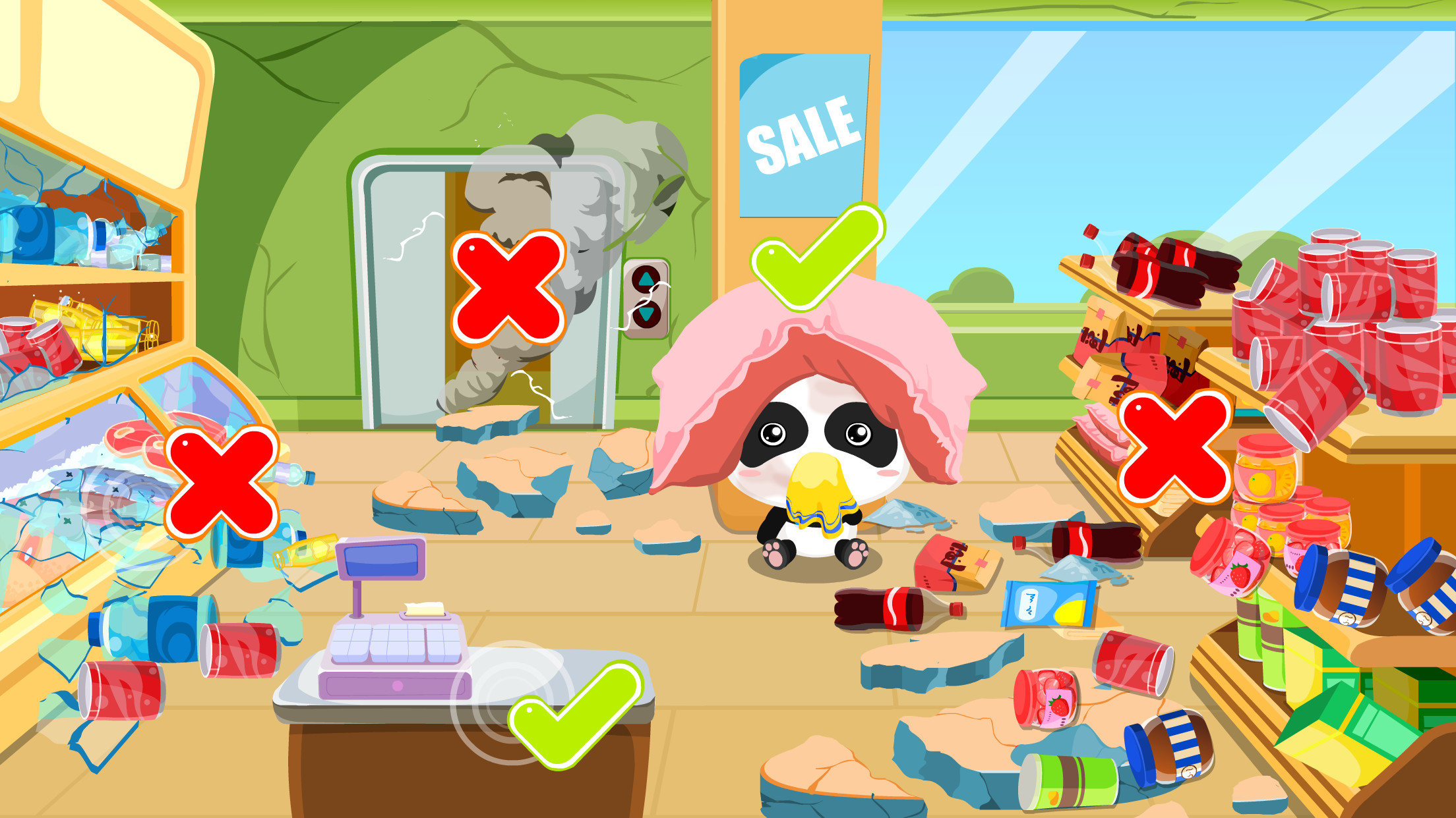 اسکرین شات 3 بازی Baby Panda Earthquake Safety 1