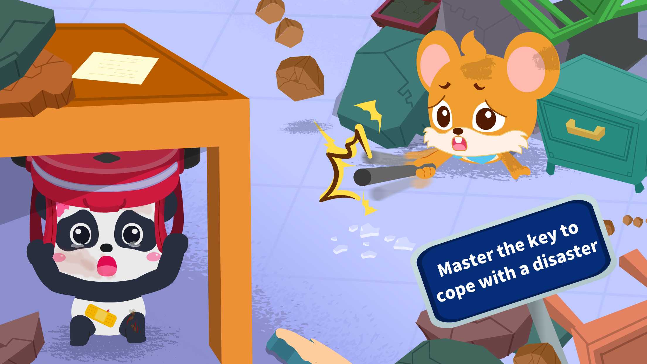 اسکرین شات 5 بازی Baby Panda Earthquake Safety 3