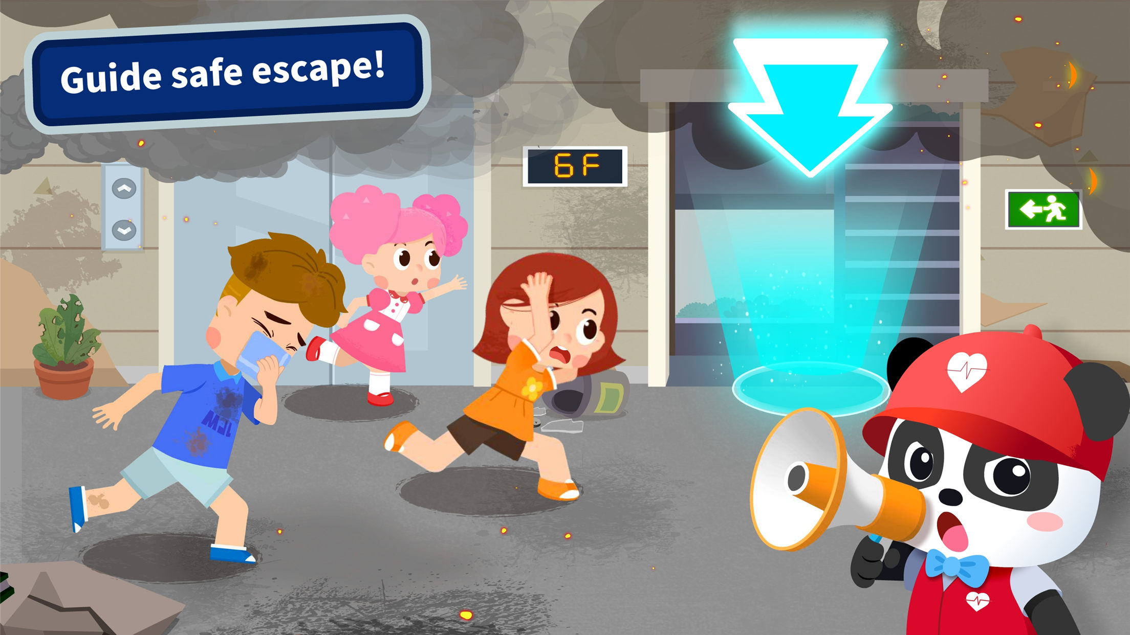 اسکرین شات 2 بازی Baby Panda Earthquake Safety 4