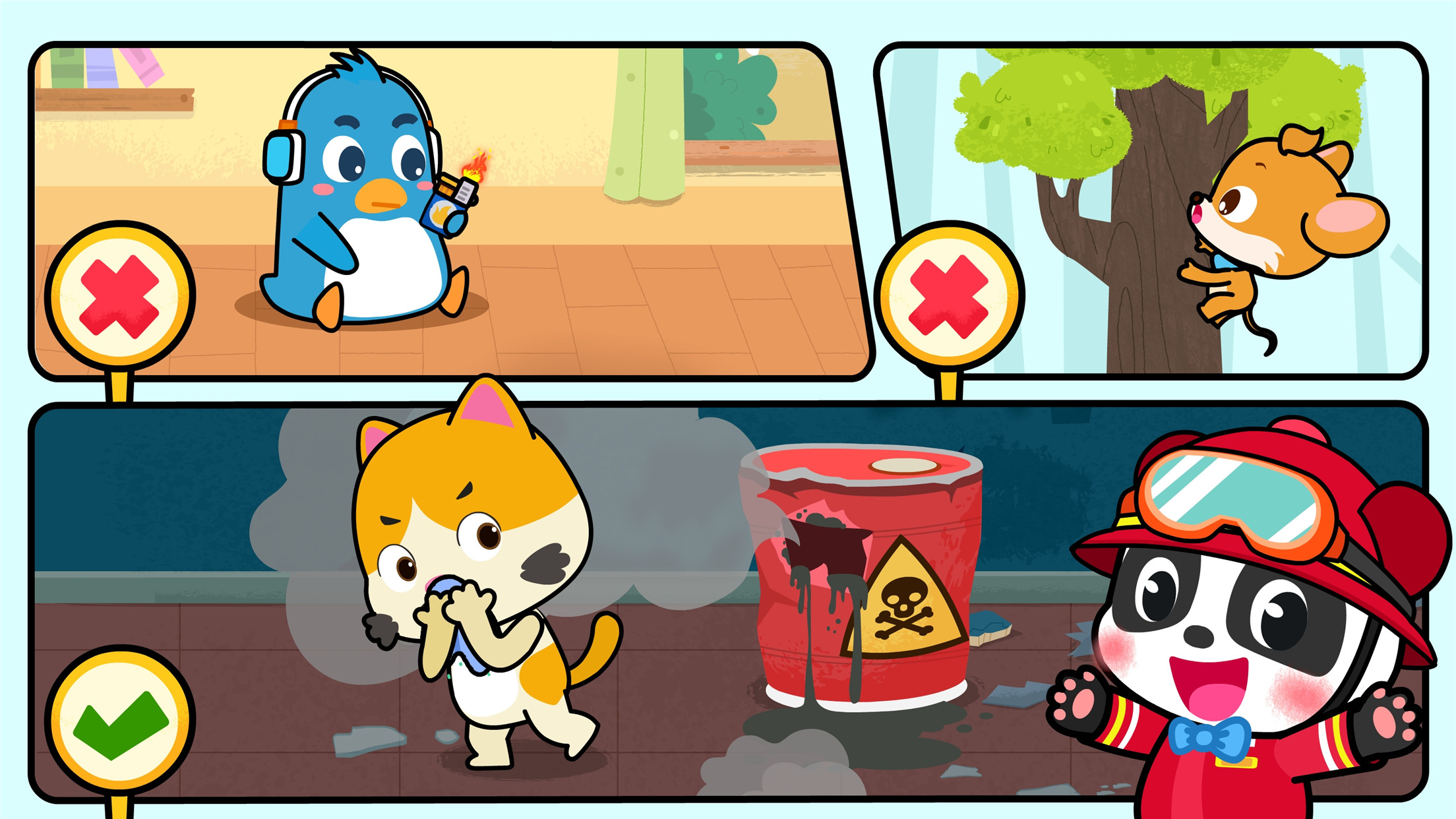 اسکرین شات 5 بازی Baby Panda's Fire Safety