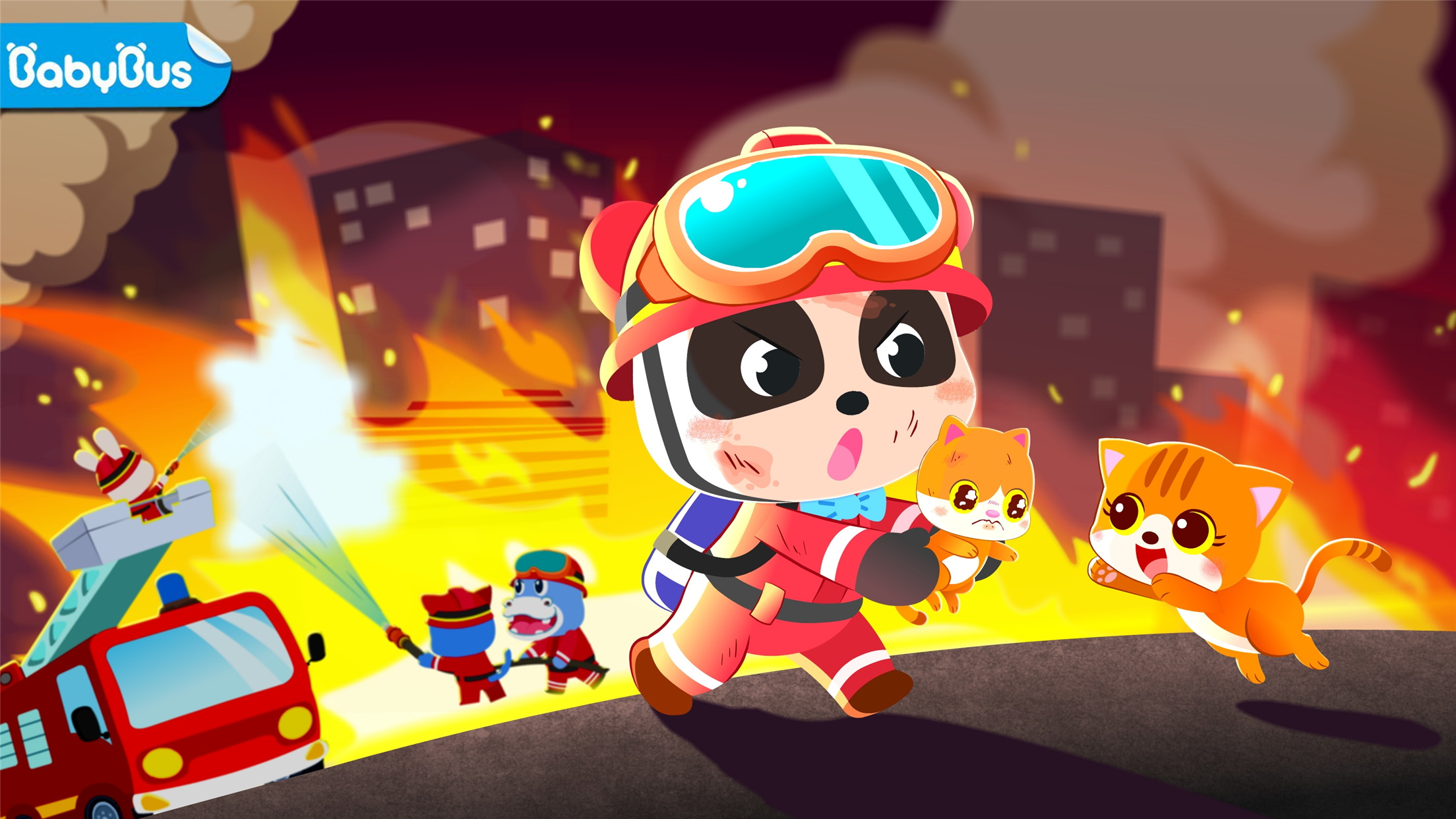 اسکرین شات 1 بازی Baby Panda's Fire Safety