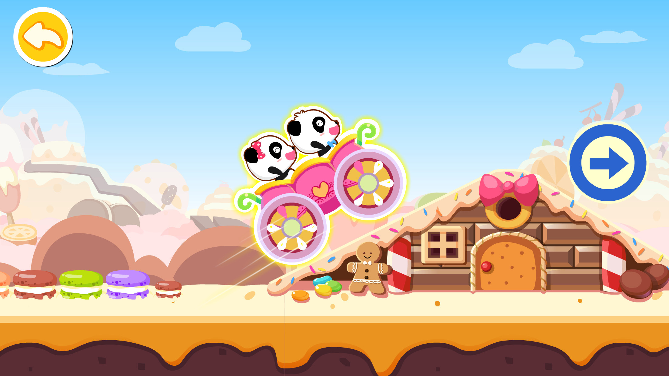 اسکرین شات 2 بازی Baby Panda Car Racing