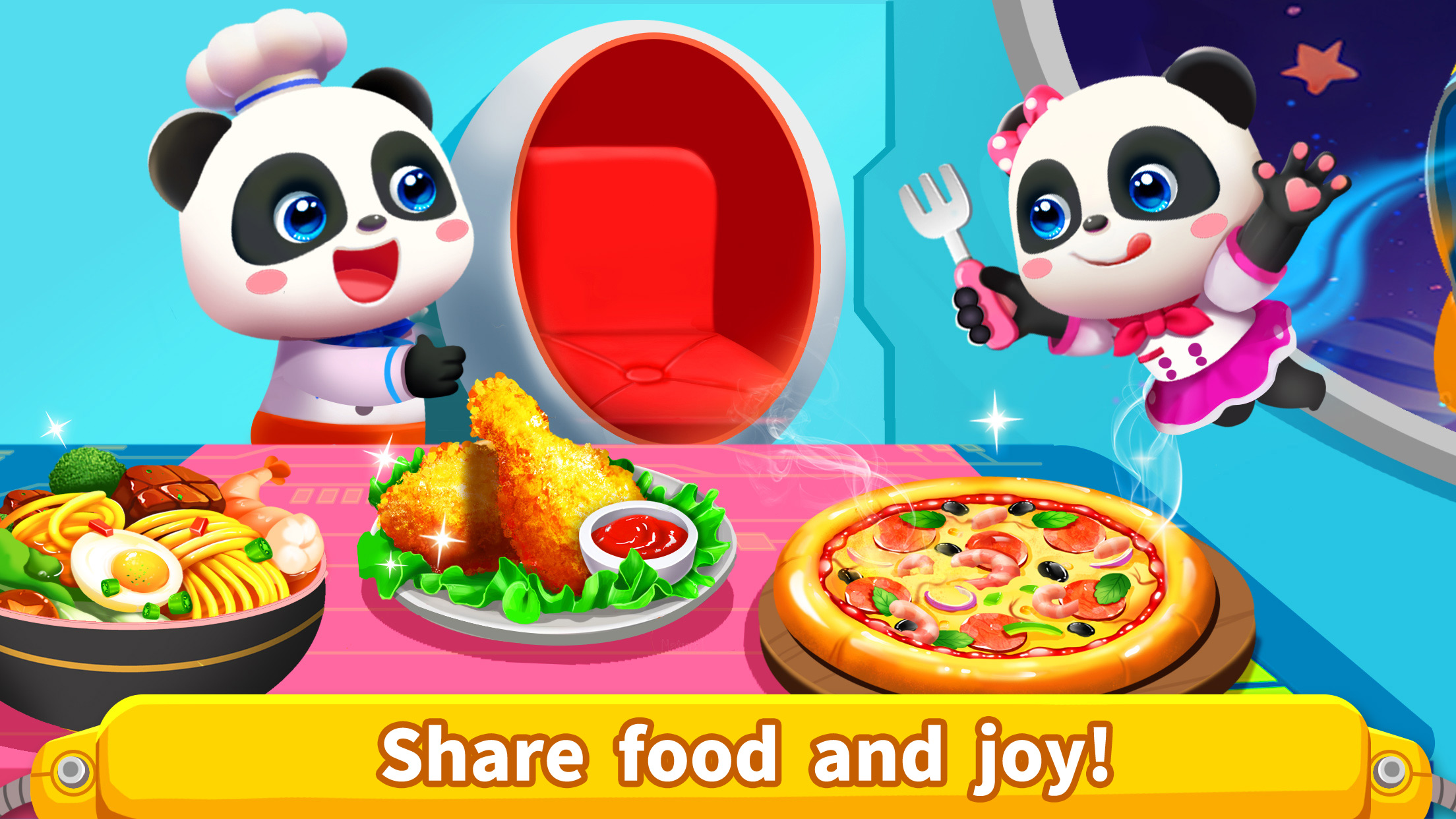 اسکرین شات 5 بازی Little Panda's Space Kitchen