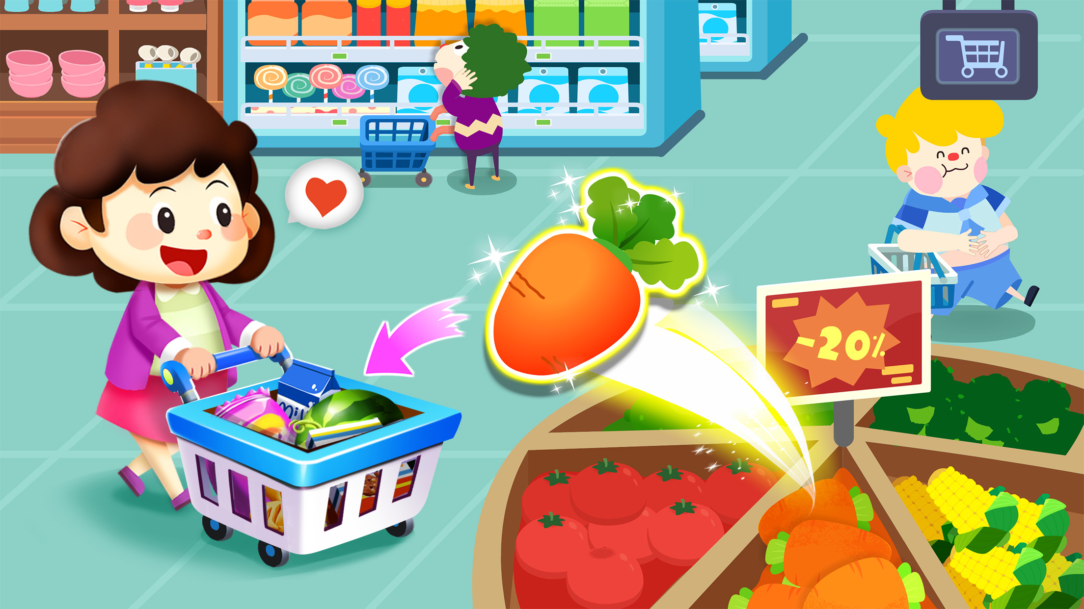 اسکرین شات 4 بازی Baby Panda's Town: Mall