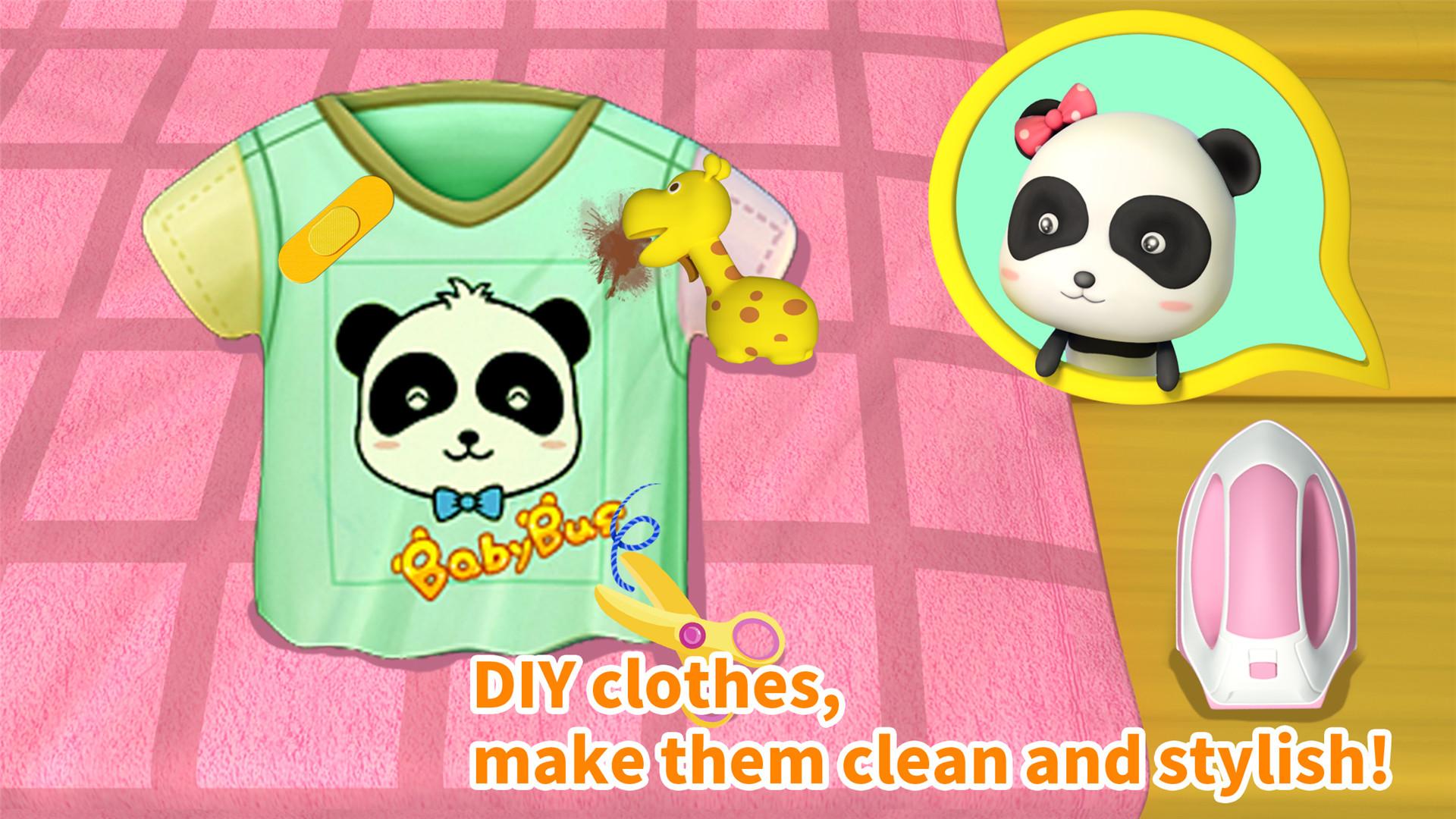 اسکرین شات 4 بازی Cleaning Fun - Baby Panda