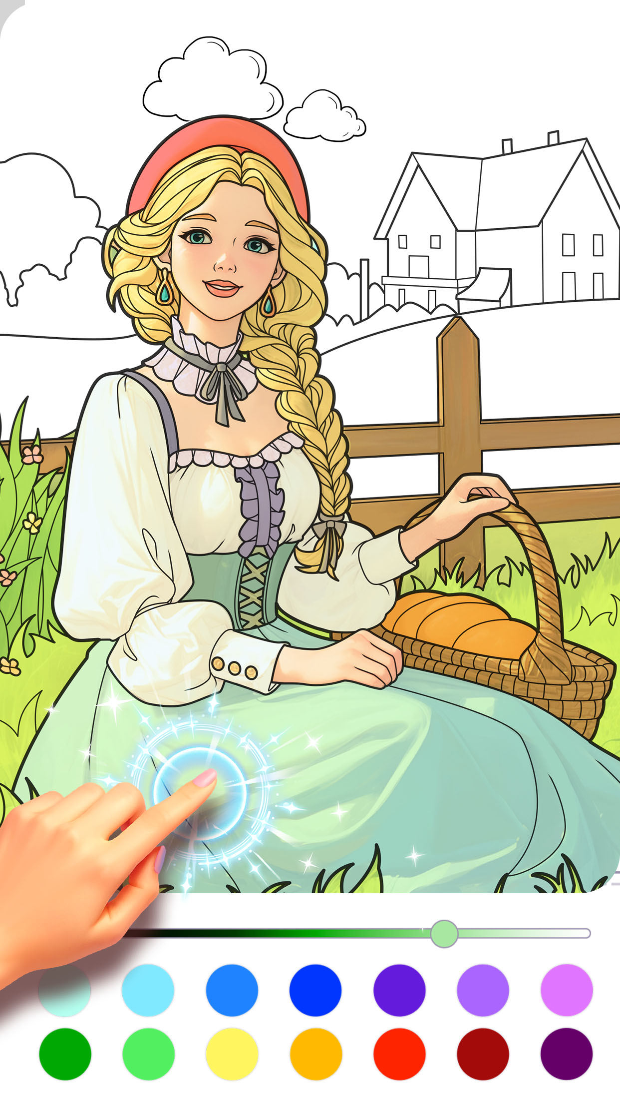 اسکرین شات 3 بازی Princess Game Fantasy Coloring