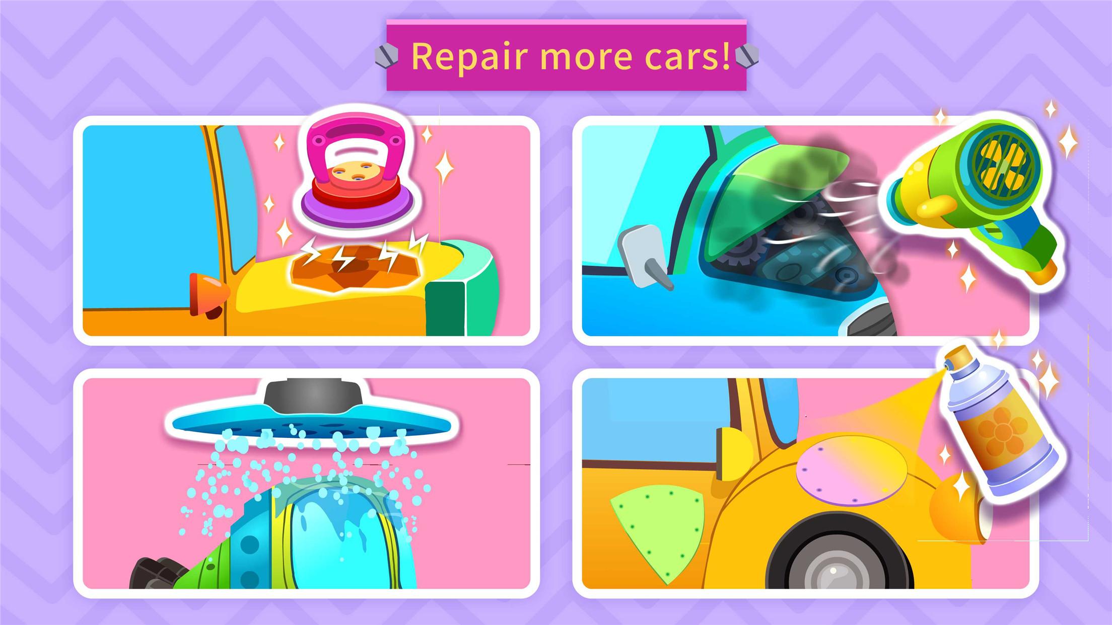 اسکرین شات 5 بازی Little Panda's Car Repair