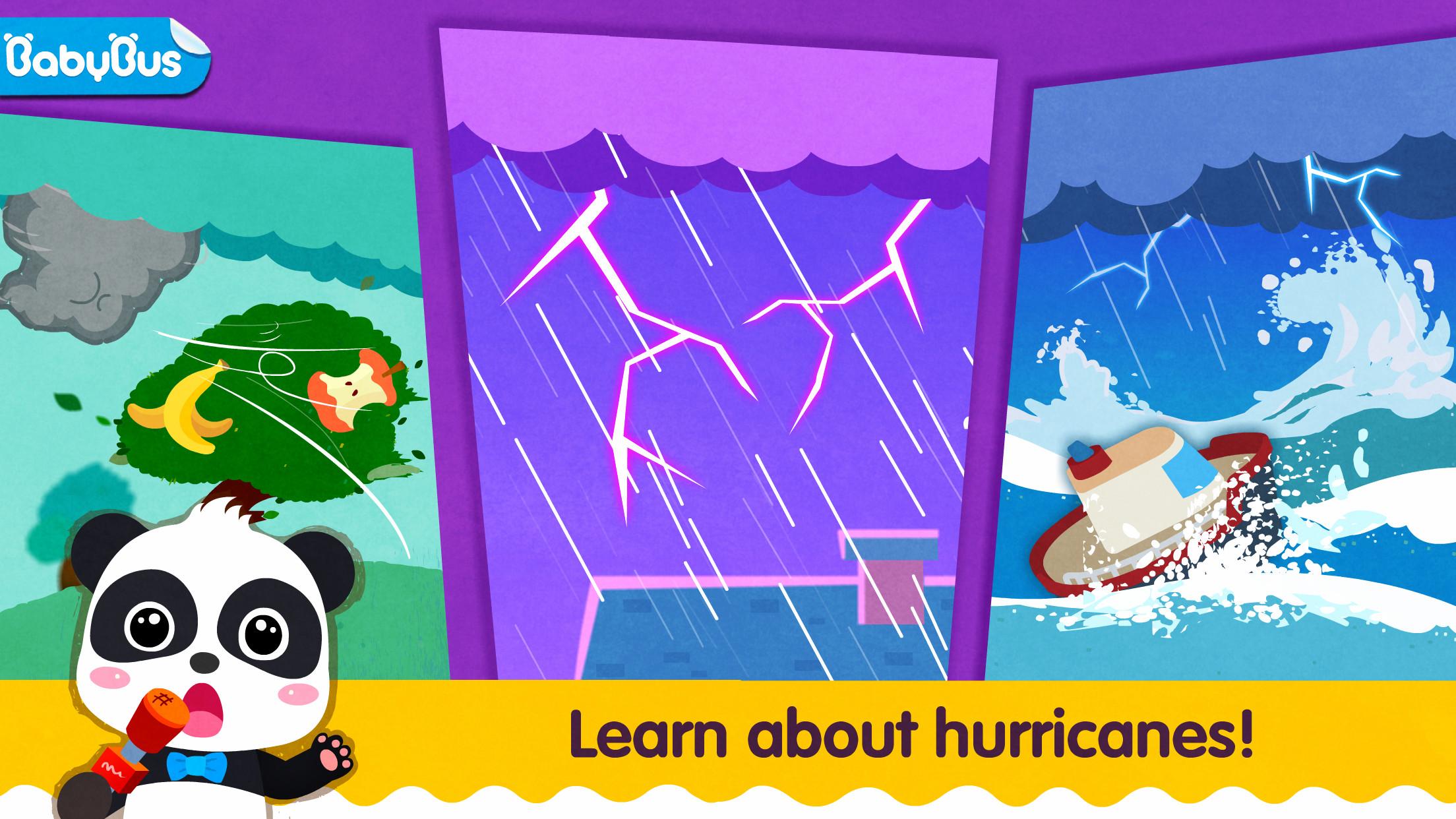 اسکرین شات 1 بازی Baby Panda's Hurricane Safety