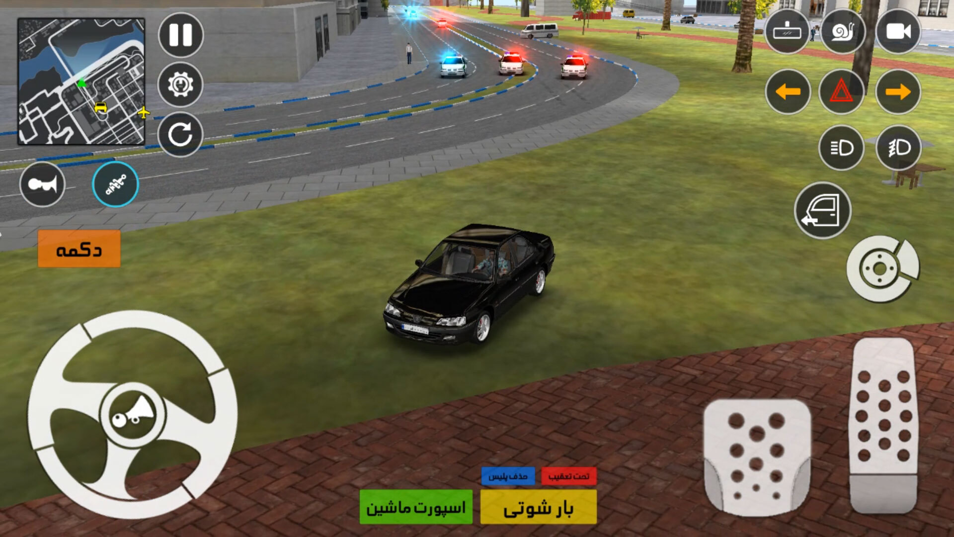 اسکرین شات 3 بازی ماشین بازی پژو پارس : گشت آزاد