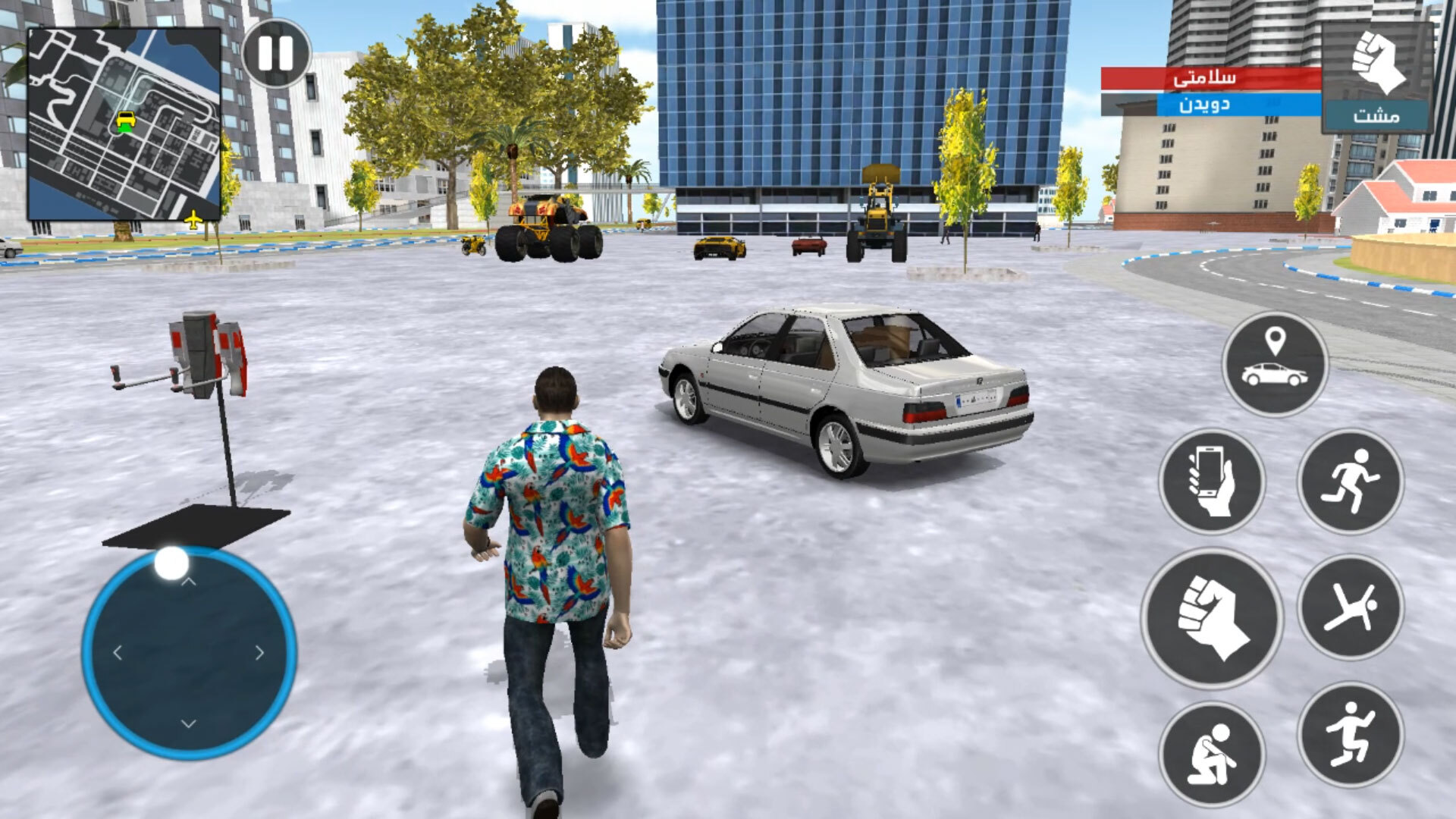 اسکرین شات 1 بازی ماشین بازی پژو پارس : گشت آزاد