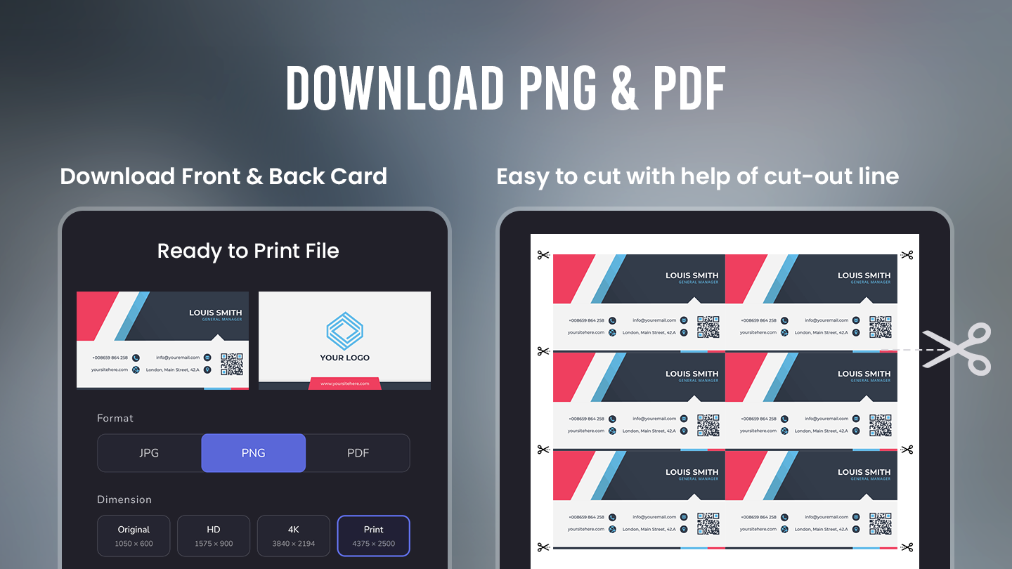 اسکرین شات 5 برنامه Ultimate Business Card Maker