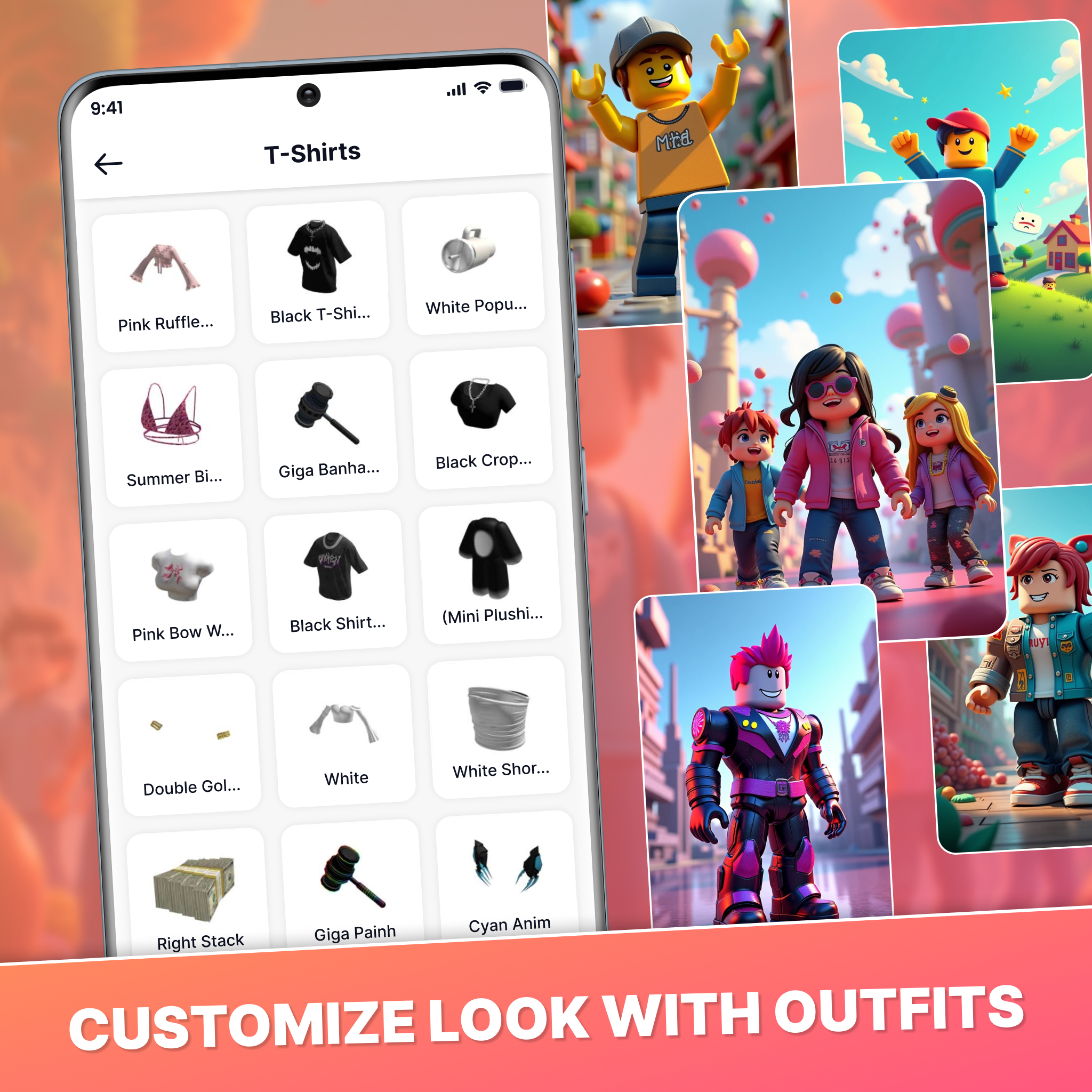 اسکرین شات 3 برنامه Robo Outfit Skins & Clothes
