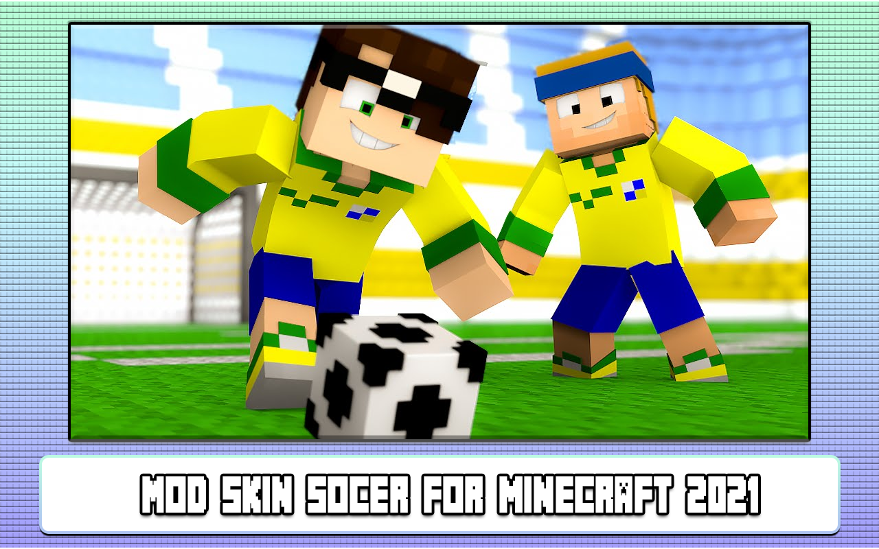 اسکرین شات 1 بازی Mod Skin Soccer for Minecraft
