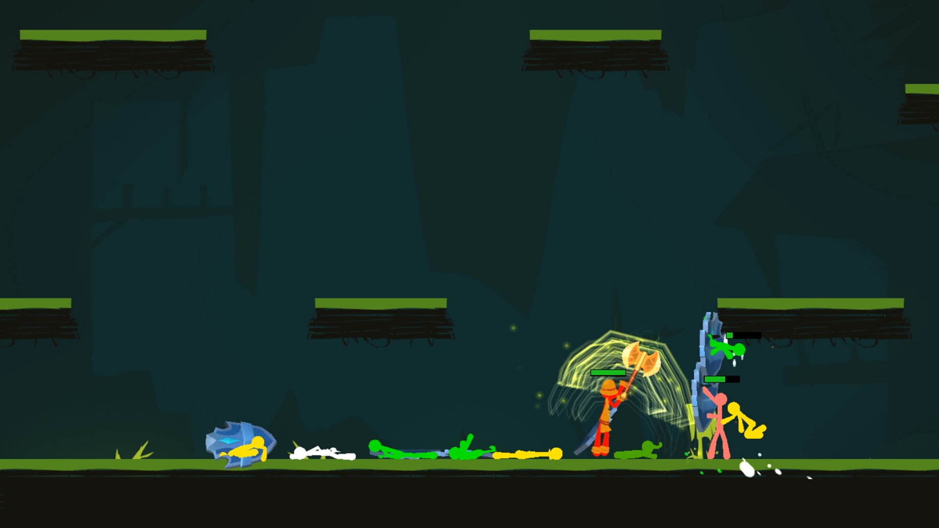 اسکرین شات 2 بازی Stickmen Exile Fighter
