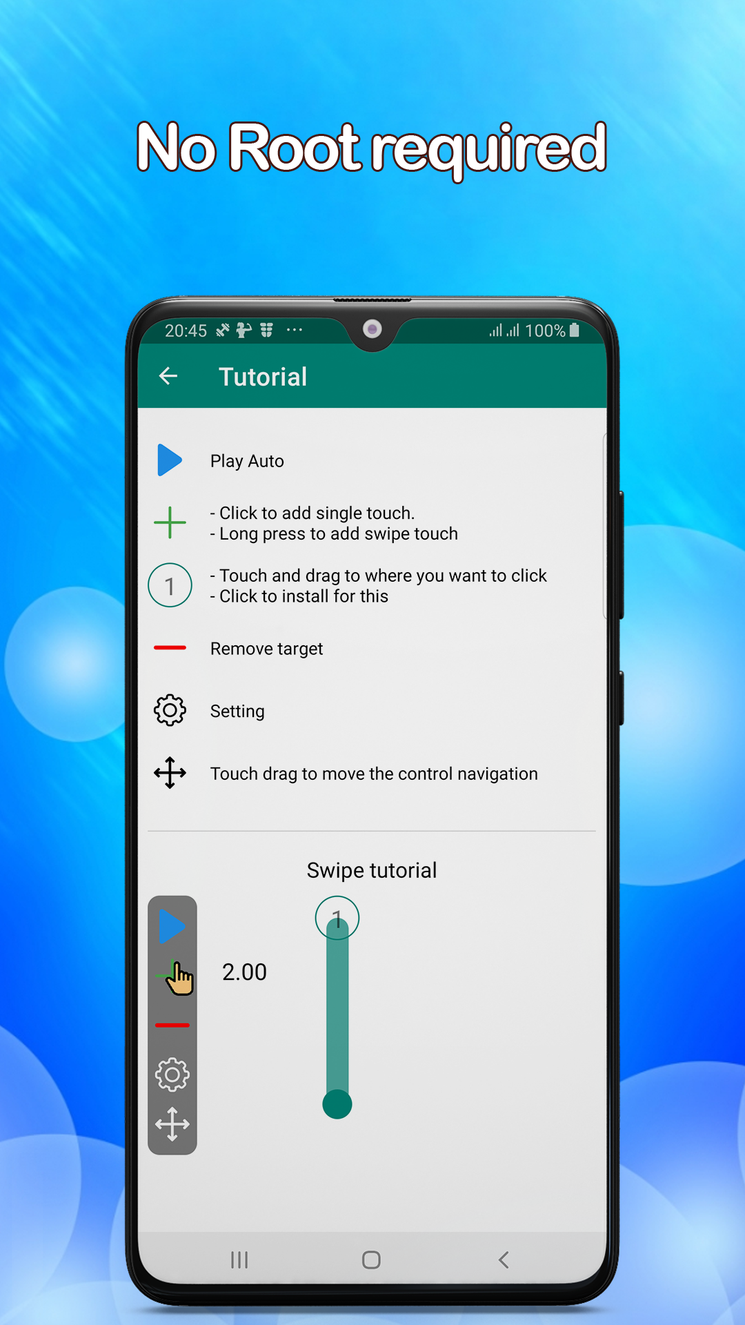 اسکرین شات 6 برنامه Auto Clicker - Quick Touch