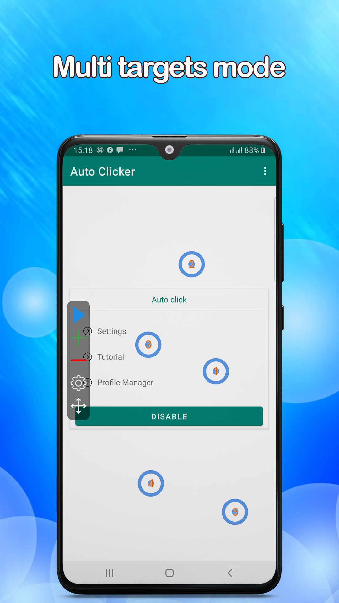 اسکرین شات 2 برنامه Auto Clicker - Quick Touch