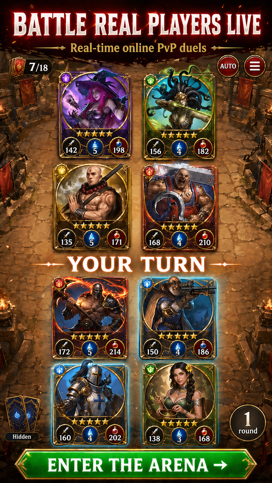 اسکرین شات 3 بازی Card Heroes: TCG/CCG Card Wars