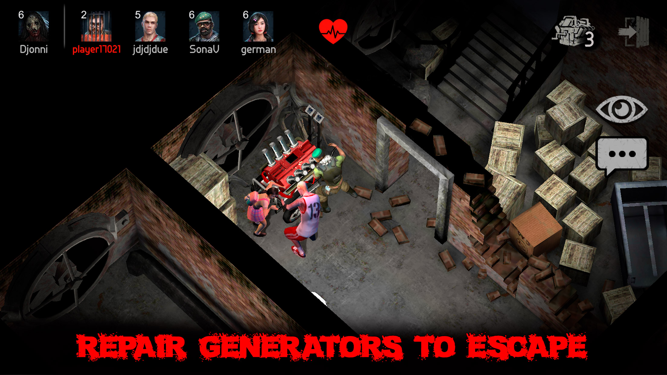 اسکرین شات 3 بازی Horrorfield Multiplayer horror