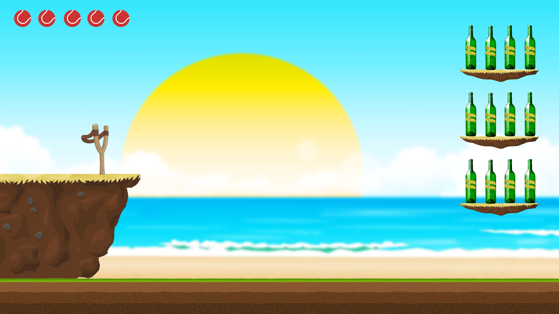 اسکرین شات 1 بازی Hit Bottles Knock Down 2