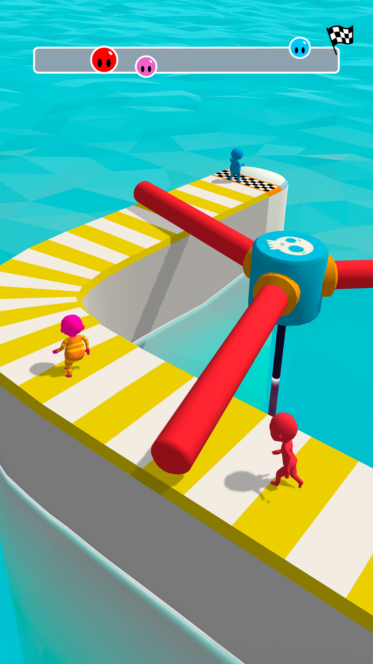 اسکرین شات 1 برنامه Fun Race 3D — Run and Parkour