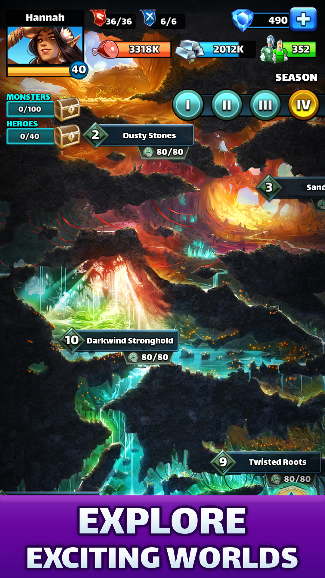 اسکرین شات 6 بازی Empires & Puzzles: Match-3 RPG