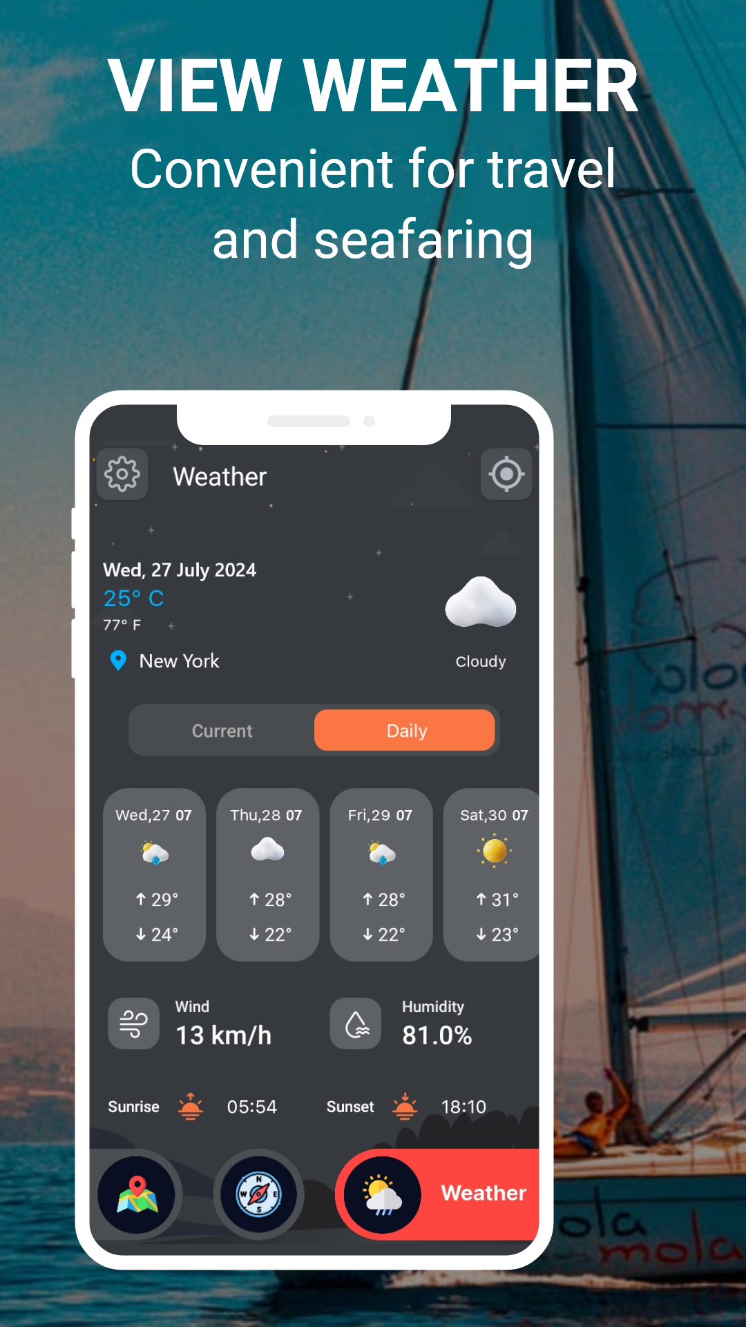 اسکرین شات 3 برنامه Compass360: Smart Compass tool