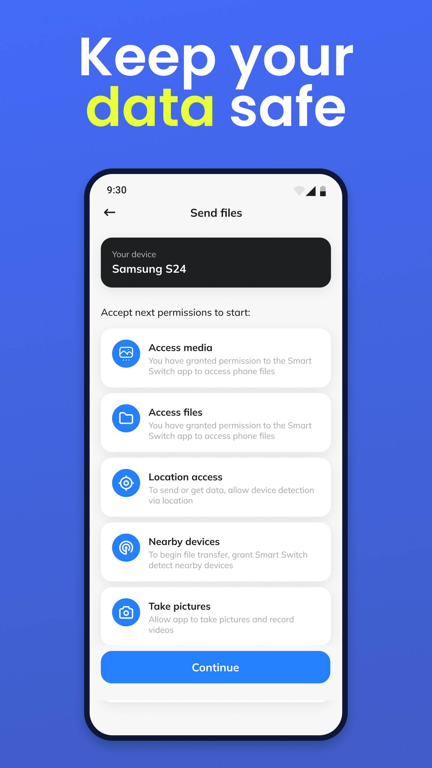 اسکرین شات 5 برنامه Quick Transfer: Copy My Data