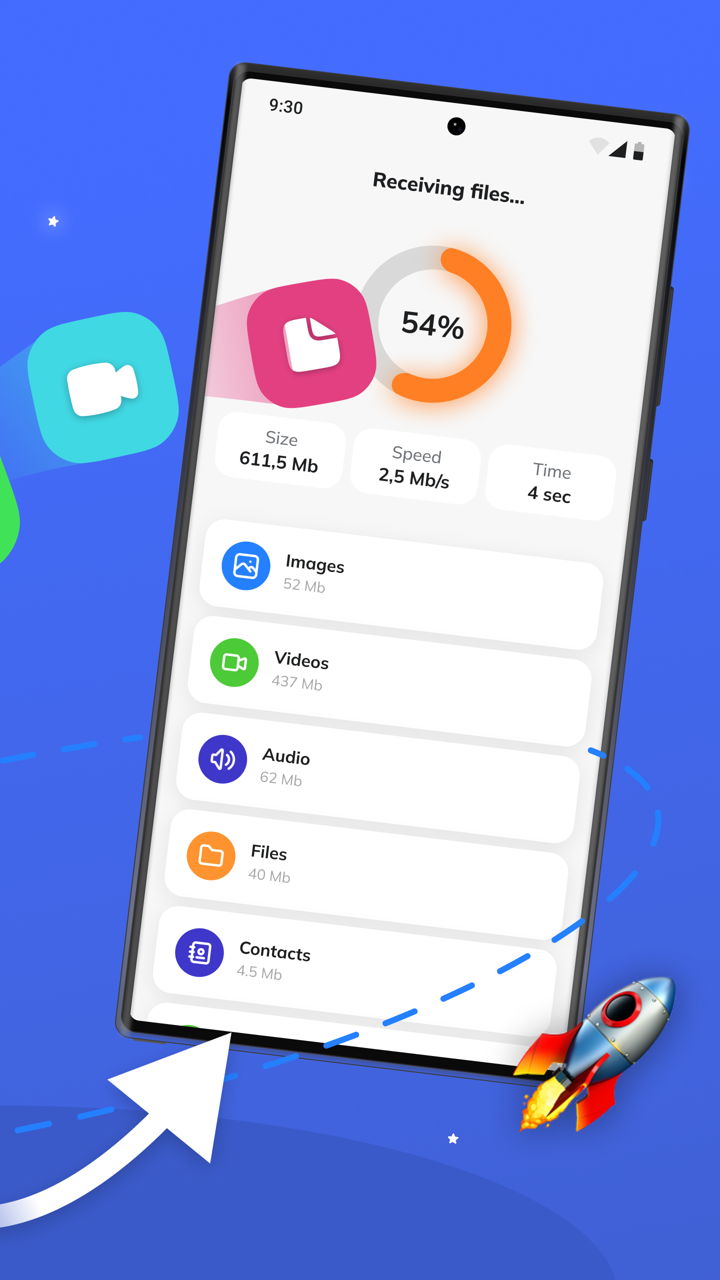 اسکرین شات 2 برنامه Quick Transfer: Copy My Data