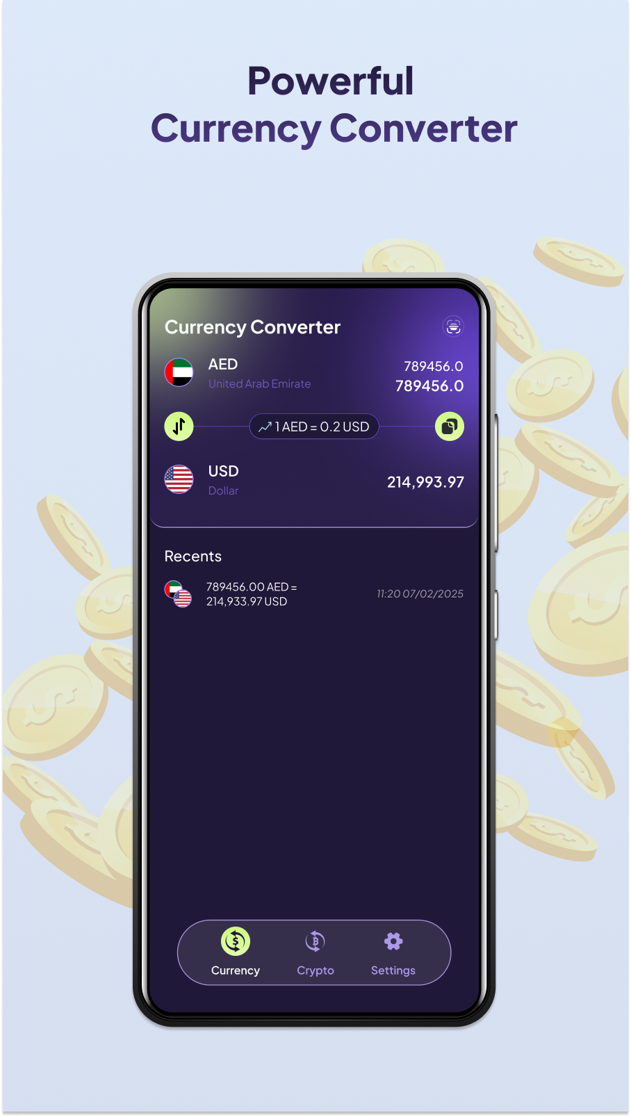 اسکرین شات 1 برنامه Digital Easy Currency Convert