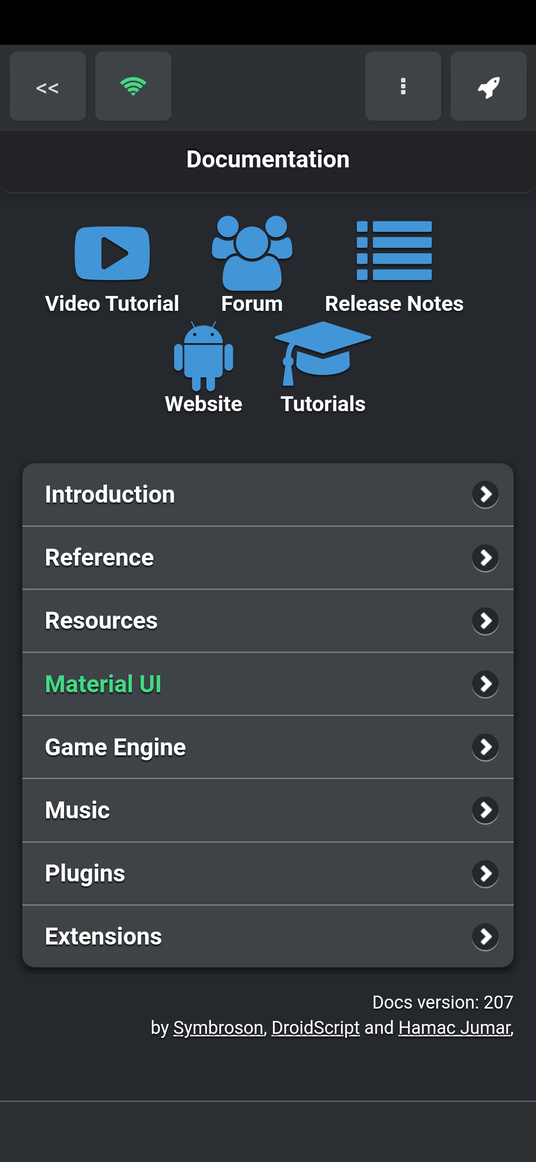 اسکرین شات 4 برنامه DroidScript: JS and Python IDE