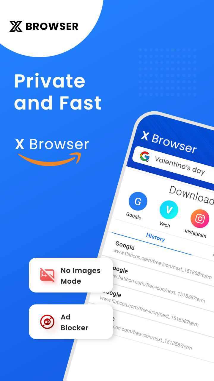 اسکرین شات 2 برنامه X Browser - Video Downloader