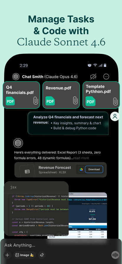 اسکرین شات 3 برنامه Chat Smith: AI Chatbot & Agent