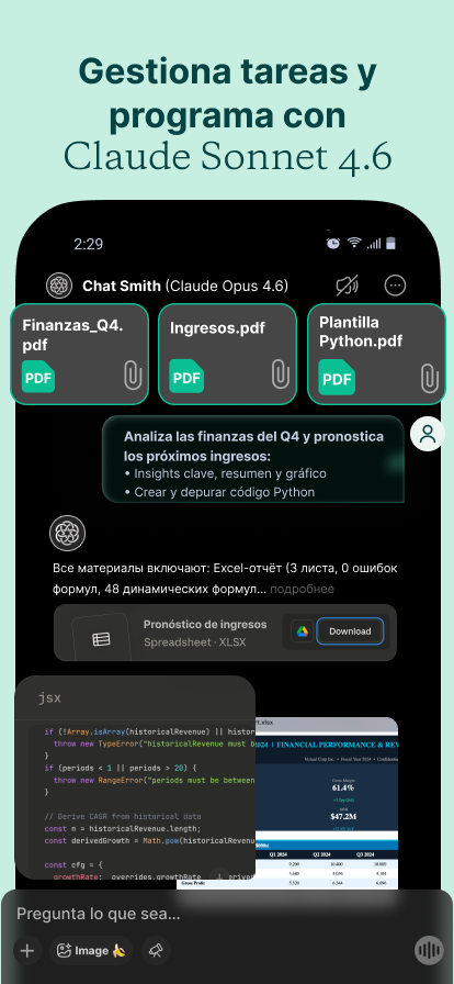 اسکرین شات 3 برنامه Chat Smith: Chatbot IA Español