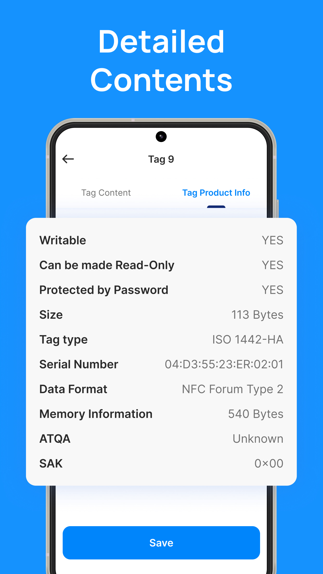 اسکرین شات 4 برنامه NFC Tag: Card Reader & Scanner