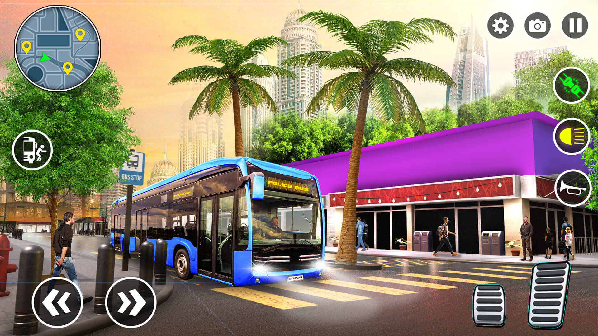 اسکرین شات 4 بازی Bus Simulator 3D Police Games