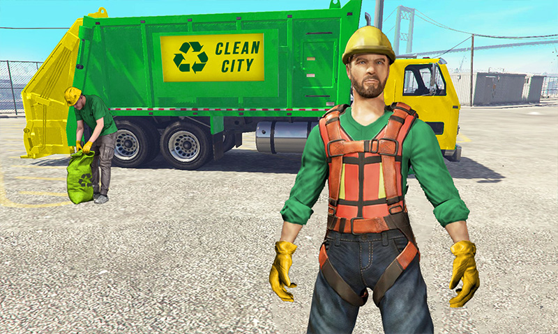 اسکرین شات 2 بازی Road Sweeper Garbage Truck Sim