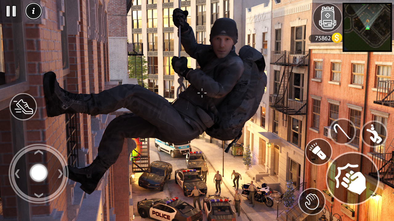 اسکرین شات 4 بازی Crime City Thief Simulator Pro