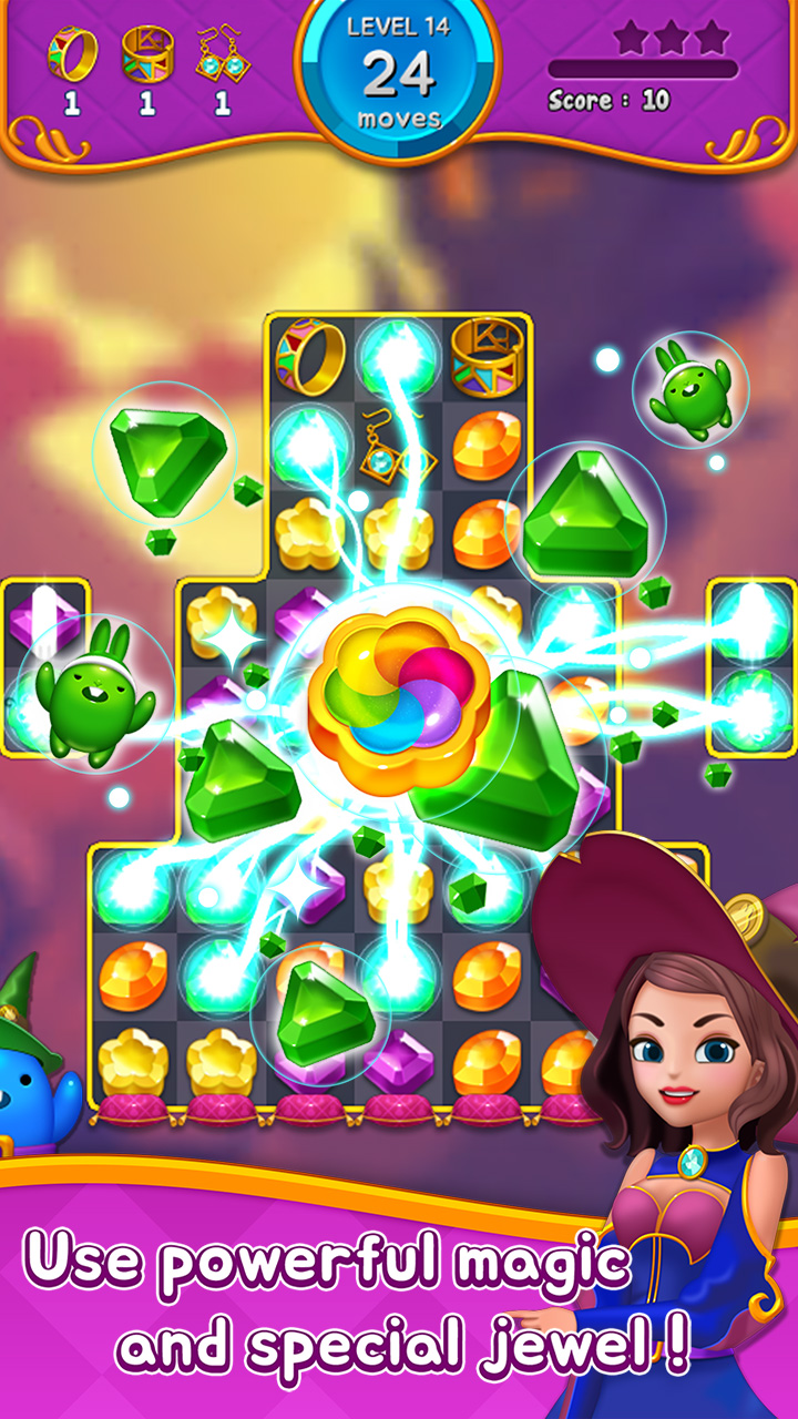 اسکرین شات 6 بازی Jewel Witch - Match 3 Game