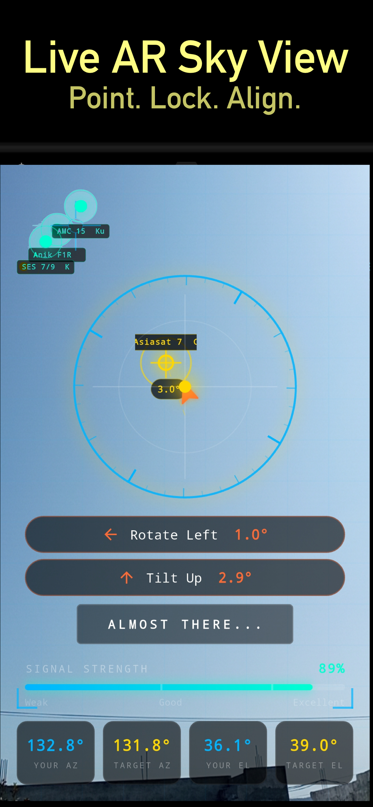 اسکرین شات 7 برنامه Satellite TV Finder, Dish 360