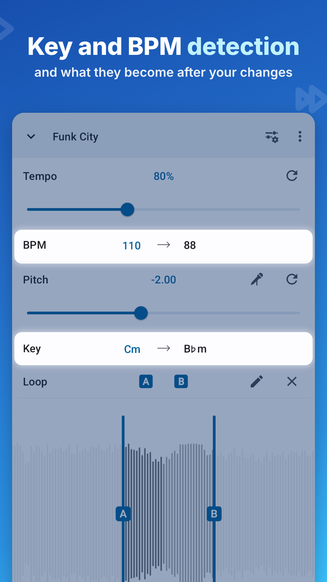 اسکرین شات 5 برنامه Music Speed Changer