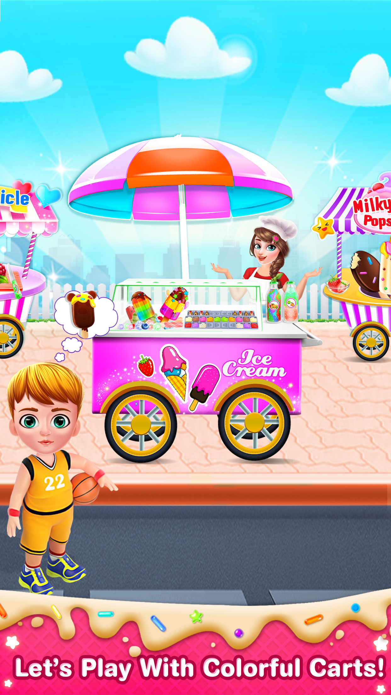 اسکرین شات 4 بازی Unicorn Ice cream Pop game