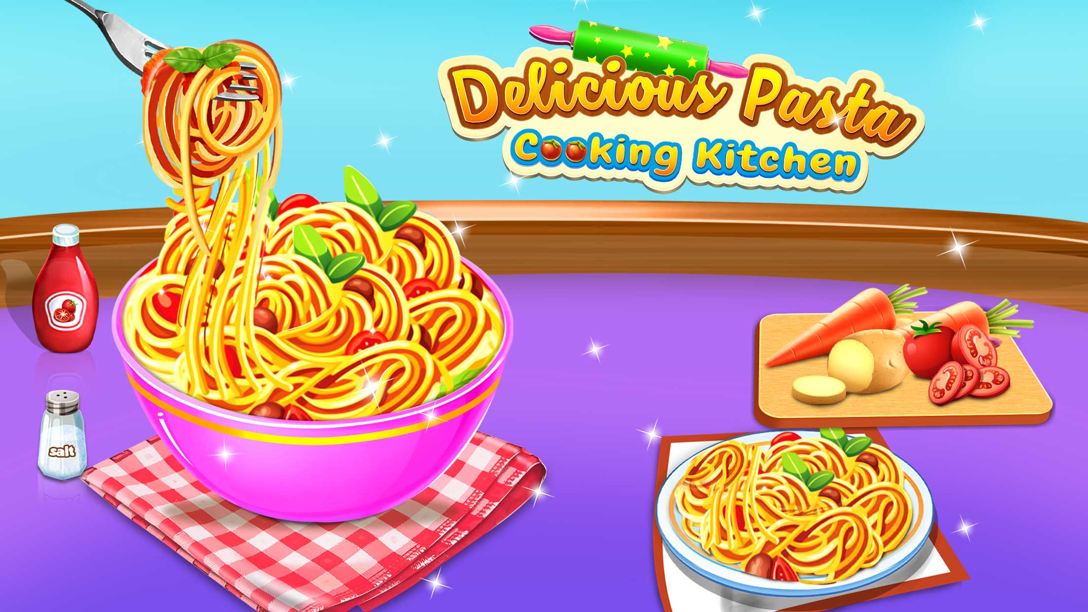 اسکرین شات 4 برنامه Make Pasta Cooking Girls Games