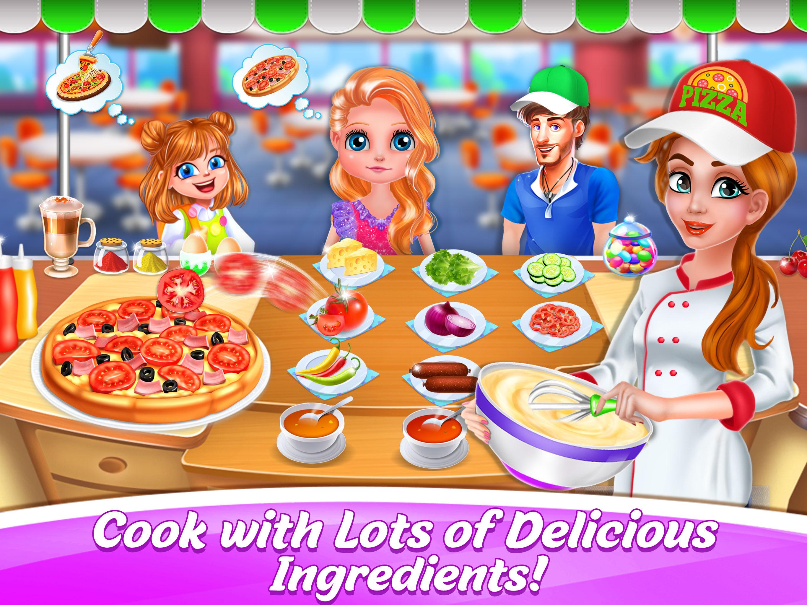 اسکرین شات 5 برنامه Bake Pizza Game- Cooking game