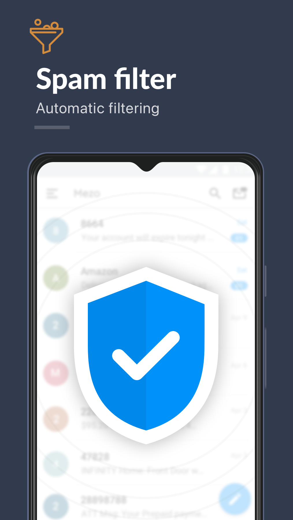 اسکرین شات 3 برنامه Spam Blocker, Scam Block: Mezo