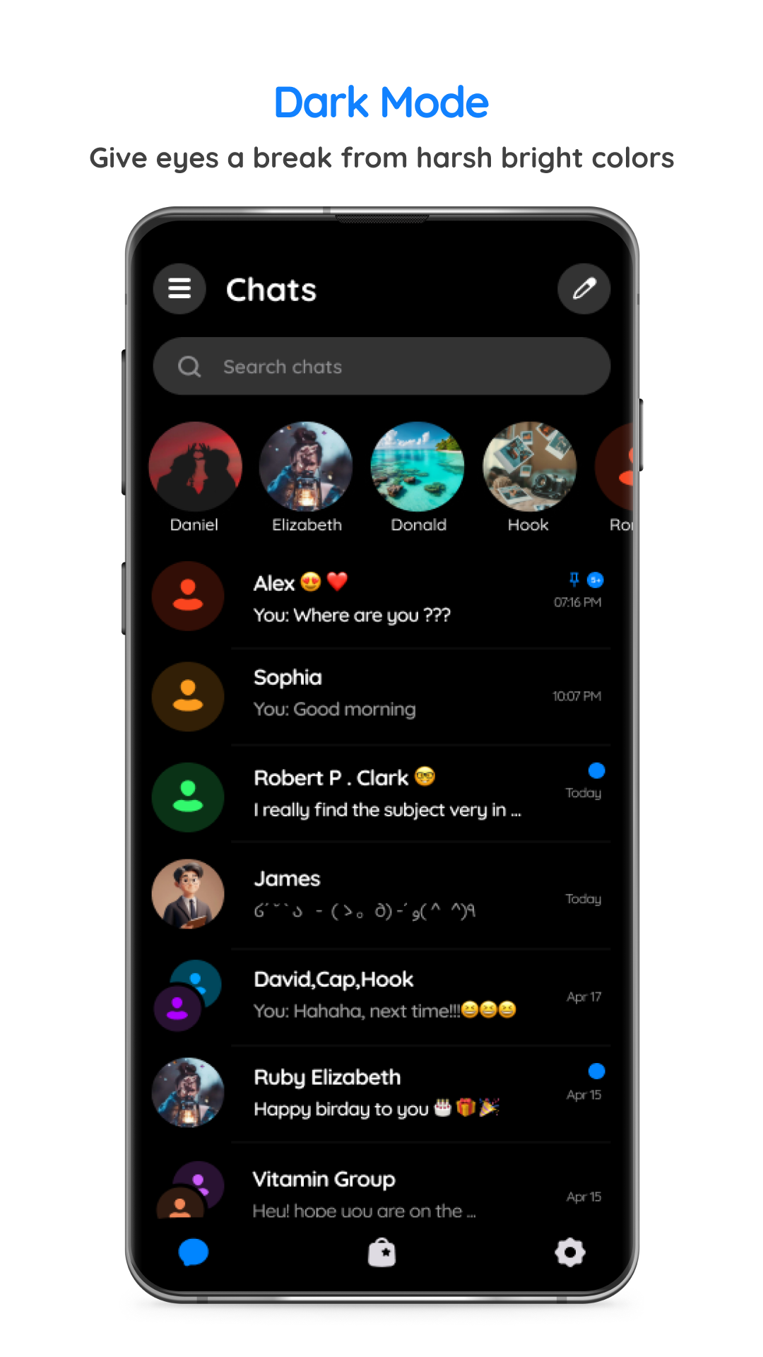 اسکرین شات 2 برنامه Messenger: Text Messages, SMS