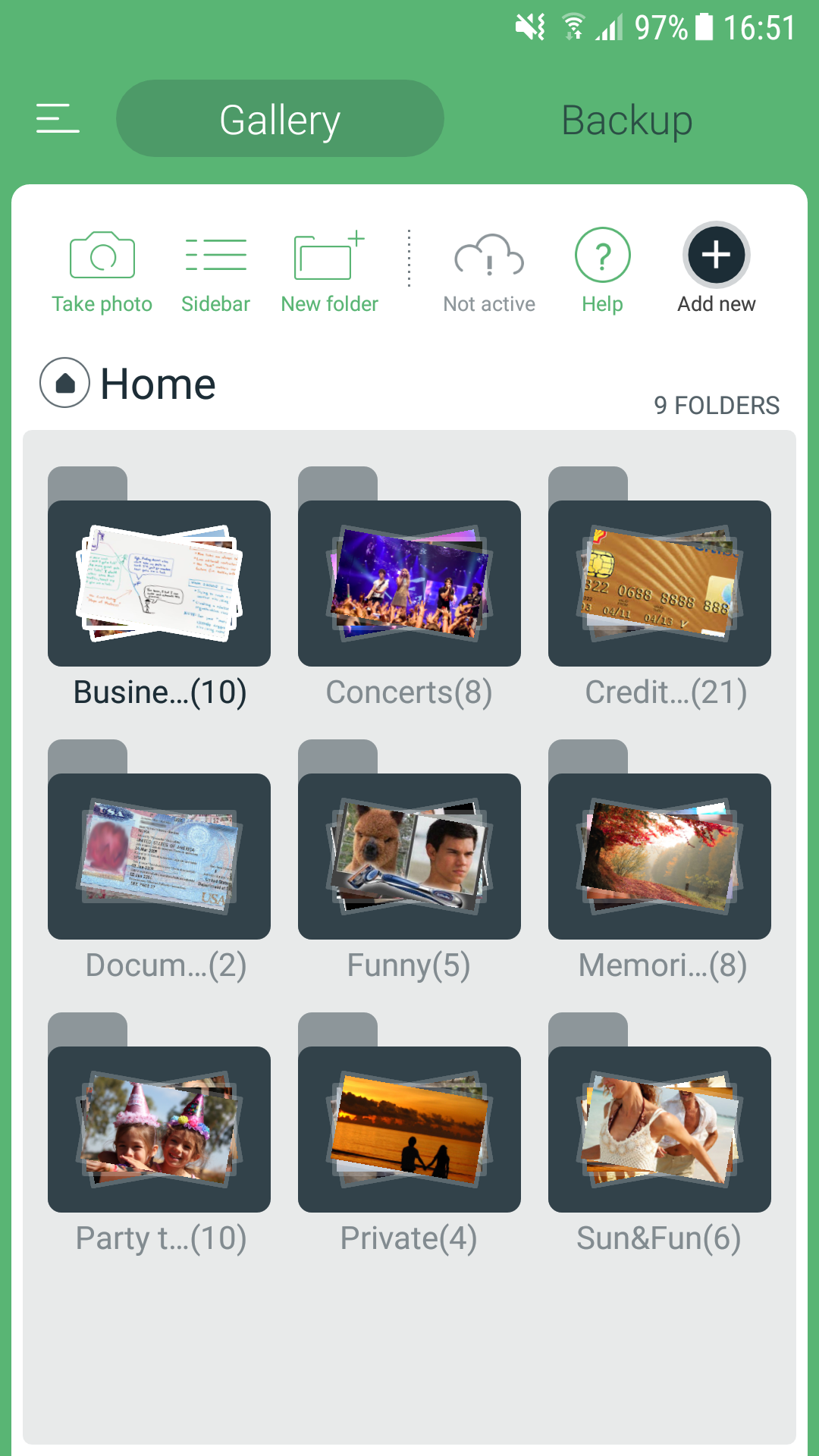 اسکرین شات 1 برنامه Hide Pictures & Videos - FotoX