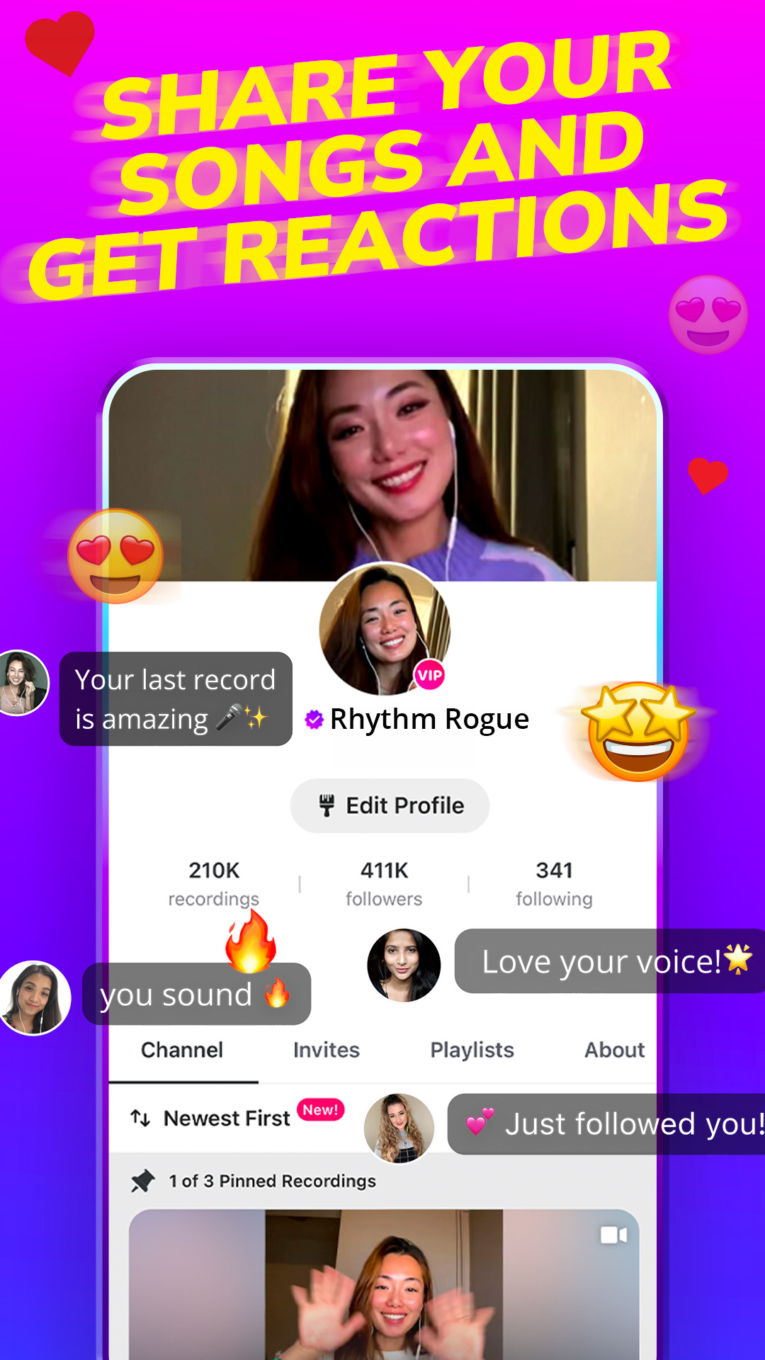 اسکرین شات 5 برنامه Smule: Sing, Duet & Karaoke