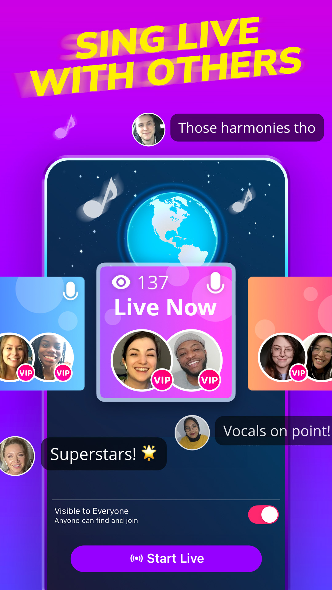 اسکرین شات 6 برنامه Smule: Sing, Duet & Karaoke