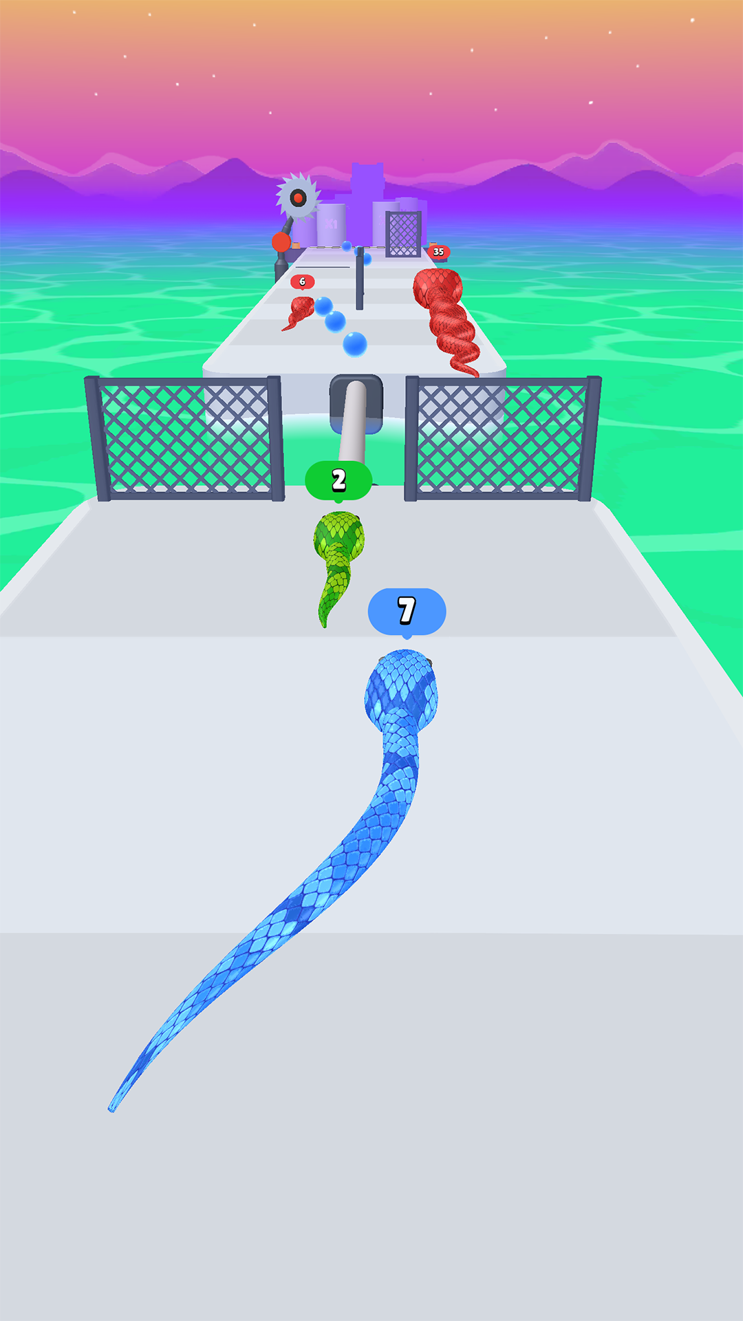 اسکرین شات 2 بازی Snake Run Race・3D Running Game